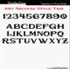 Art Nouveau 2 Modern House Numbers - Black with Black Acrylic - Contemporary Home Address - Number Sign - Door Number - Room Number (2 Numbers 4" / 10 cm, Matte Black) view 4