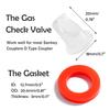 5 Beer Keg Coupler Check Valve&Washer Gaskets for Sankey Couplers D Type view 3