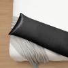 Ersmak Satin Body Pillow Cover, 20x54 Inches Black Ultra Soft Satin Body Pillow Case for Hair and Skin, Silky Slip Cooling Long Side Satin Body Pillow Pillowcase with Envelope Closure view 4