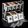 AIZYR Seasoning Rack Spice Box Set Include 4PCS 1/9 Box & 3PCS 1/6 Box Stainless Steel Food Pan for Salads/Ice Cream/Dressings view 2