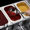AIZYR Seasoning Rack Spice Box Set Include 4PCS 1/9 Box & 3PCS 1/6 Box Stainless Steel Food Pan for Salads/Ice Cream/Dressings view 3