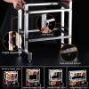 AIZYR Seasoning Rack Spice Box Set Include 4PCS 1/9 Box & 3PCS 1/6 Box Stainless Steel Food Pan for Salads/Ice Cream/Dressings view 4