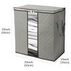 2 Pack Foldable Large Storage Bags 20 x 14 x 20 (L x W x H) inch for Comforter Quilt Blanket Clothes with Clear Window & Handles - Easy to Fit King Size Comforter Set - Closet Under Bed Organizer view 2