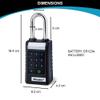 Master Lock 6400EURLJENT Professional Bluetooth Smart Padlock [Bluetooth Compatible with Smartphones] [Long Shackle] [Weatherproof] view 3