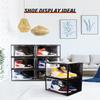 KDOR Clear Shoe Boxes Stackable, 3 Pack Shoe Storage Box with Lids Magnetic Door, Clear Sneaker Storage Acrylic Boxes for Display, Fit Shoe Size Up to US 15 view 4