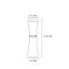 Rotating Glass Vase, Multifunction Decorative Vase Fresh Flowers Hydroponic Vase Dining Table Banquet Table Decoration Vase(Size:10 * 25CM) view 2