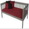 Furniture Barn USA Pine Twin Mission Daybed, Graphite view 3