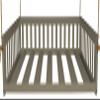 Furniture Barn USA Pine Full Mission Hanging Daybed with Rope, Graphite view 1