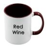 12pcs 11oz Sublimation Coffee Mugs Blanks,Two Tone Color, AAA Quality (Red Wine) view 2