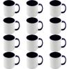 12pcs 11oz Sublimation Coffee Mugs Blanks,Two Tone Color, AAA Quality (Dark Blue) view 1
