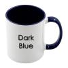 12pcs 11oz Sublimation Coffee Mugs Blanks,Two Tone Color, AAA Quality (Dark Blue) view 2