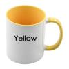 12pcs 11oz Sublimation Coffee Mugs Blanks,Two Tone Color, AAA Quality (Yellow) view 2