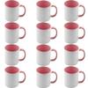 12pcs 11oz Sublimation Coffee Mugs Blanks,Two Tone Color, AAA Quality (Pink) view 1