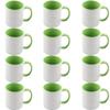 12pcs 11oz Sublimation Coffee Mugs Blanks,Two Tone Color, AAA Quality (Light Green) view 1