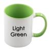 12pcs 11oz Sublimation Coffee Mugs Blanks,Two Tone Color, AAA Quality (Light Green) view 2