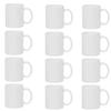 12pcs 11oz Sublimation Coffee Mugs Blanks, Plain White , AAA Quality (White), (SBM-11IMC) view 1
