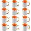 12pcs 11oz Sublimation Coffee Mugs Blanks,Two Tone Color, AAA Quality (Golden) view 1