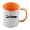 12pcs 11oz Sublimation Coffee Mugs Blanks,Two Tone Color, AAA Quality (Golden) view 2