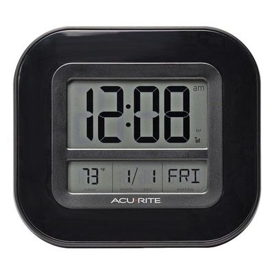 AcuRite Atomic Digital Wall Clock,9"