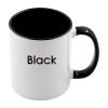 12pcs 11oz Sublimation Coffee Mugs Blanks,Two Tone Color, AAA Quality (Black) view 2