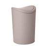 Superio Mini Bathroom Trash Can with Lid, Modern Mini Waste Bin with Swing Lid (1 1/2 Gallon, 6 Liter) Plastic Garbage Can for Kitchen, Bathroom, Bedroom, Office, Under Desk (1, Taupe) view 1