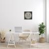 Stupell Industries Modern M Initial Circular Elevator Key Shape Framed Wall Art view 2