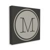 Stupell Industries Modern M Initial Circular Elevator Key Shape Canvas Wall Art view 1