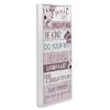 Stupell Industries Sweet Girl Inspirational Phrases Soft Pink Florals, Designed by Kim Allen White Framed Wall Art, 13 x 30 view 3