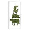 Stupell Industries Farm Animal Stack Green Grass Pattern Silhouette view 1