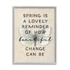 Stupell Industries How Beautiful Change Can Be Quote Spring Butterfly view 1