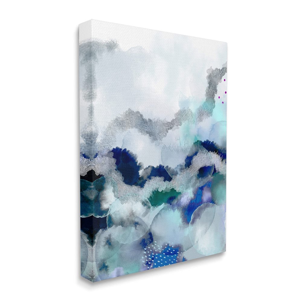 Stupell Industries Bubbling Sea Floor Abstraction Fluid Blue Green