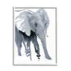 Stupell Industries Abstract Elephant March Grey Safari Animal Watercolor view 1