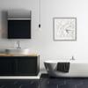 Stupell Industries Vintage Bathroom Soak in The Moment Phrase, Designed by Nina Pierce Gray Framed Wall Art, 24 x 24, Off- White view 2