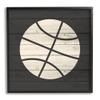 Stupell Industries Basketball Shape Rustic Sports Country Pattern view 1