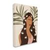 Stupell Industries Female with Tropical Florals in Hair Palm Leaves view 1