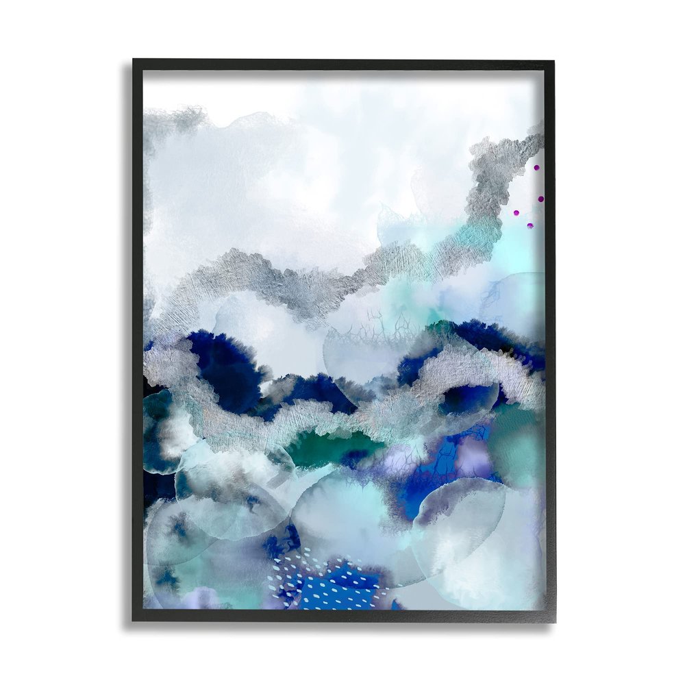 Stupell Industries Bubbling Sea Floor Abstraction Fluid Blue Green