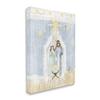 Stupell Industries Holy Night Holiday Nativity Stable Yellow Stars, Designed by Andi Metz Canvas Wall Art, 24 x 30, Blue view 1
