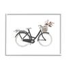 Stupell Industries Spring Floral Bicycle Basket Minimal Over White view 1