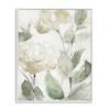 Stupell Industries Soft Edge Roses Blooming Charming Abstract Florals, Designed by Lanie Loreth White Framed Wall Art, 16 x 20, Green view 1