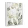 Stupell Industries Soft Edge Roses Blooming Charming Abstract Florals, Designed by Lanie Loreth White Framed Wall Art, 16 x 20, Green view 3