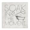 Stupell Industries Vintage Bathroom Soak in The Moment Phrase, Designed by Nina Pierce Canvas Wall Art, 30 x 30, Off- White view 1