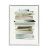 Stupell Industries Thick Line Shape Abstraction Green Brown Striped Layers view 1