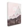 Stupell Industries Mountain Peak Tree Forest Landscape Monochromatic Sun view 1