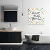 Stupell Industries Kids' Hang Your Towel Bathroom Rules Rainbow Stripes view 2