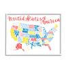 Stupell Industries United States of America Typography Map Primary Tones view 1