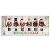 Stupell Industries to Be Jolly Festive Phrase Winter Christmas Nutcrackers, Designed by Jennifer Pugh White Framed Wall Art, 13 x 30 view 1
