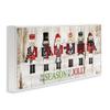 Stupell Industries to Be Jolly Festive Phrase Winter Christmas Nutcrackers, Designed by Jennifer Pugh White Framed Wall Art, 13 x 30 view 3
