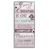 Stupell Industries Sweet Girl Inspirational Phrases Soft Pink Florals, Designed by Kim Allen Gray Framed Wall Art, 10 x 24 view 1