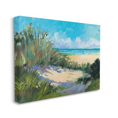 Stupell Industries Beach Sand Dune Under Sunny Blue Sky Landscape