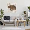 Stupell Industries Forest Bear Watercolor Silhouette Rustic Grain Pattern view 2